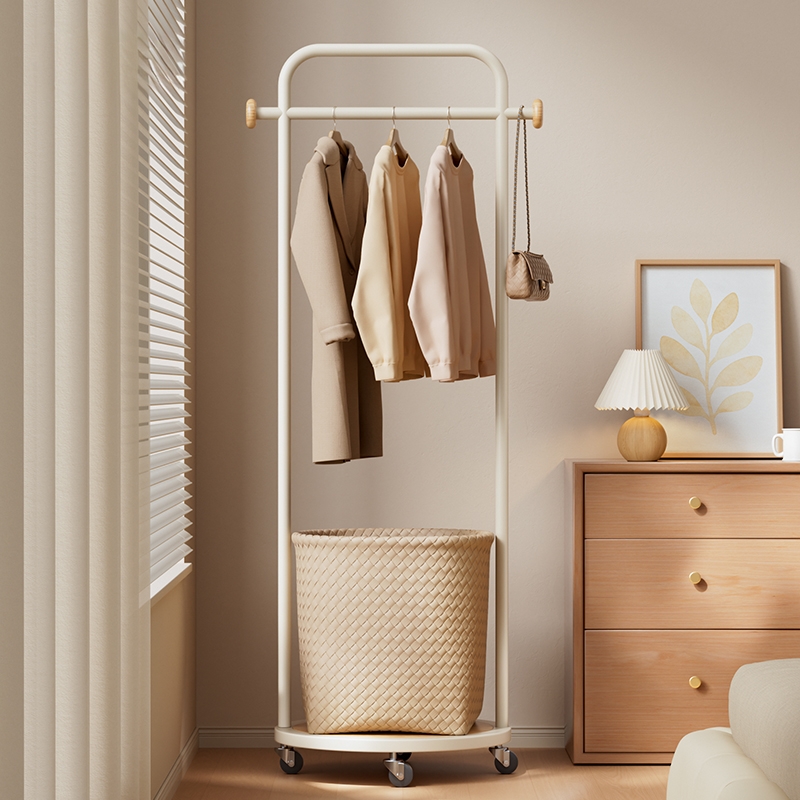 储物挂衣一体高颜值落地挂衣架