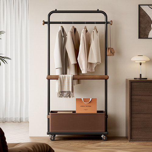卧室落地挂衣架移动衣帽架