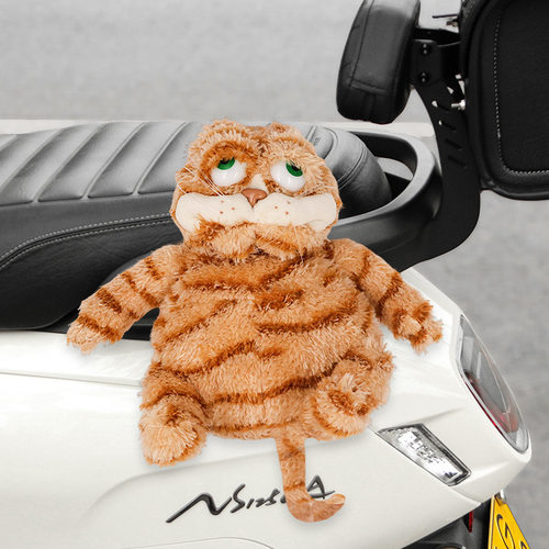 爱玛爱朵qb33电动车装饰品公仔卫士ab51车尾毛绒玩偶挂件配件摆件