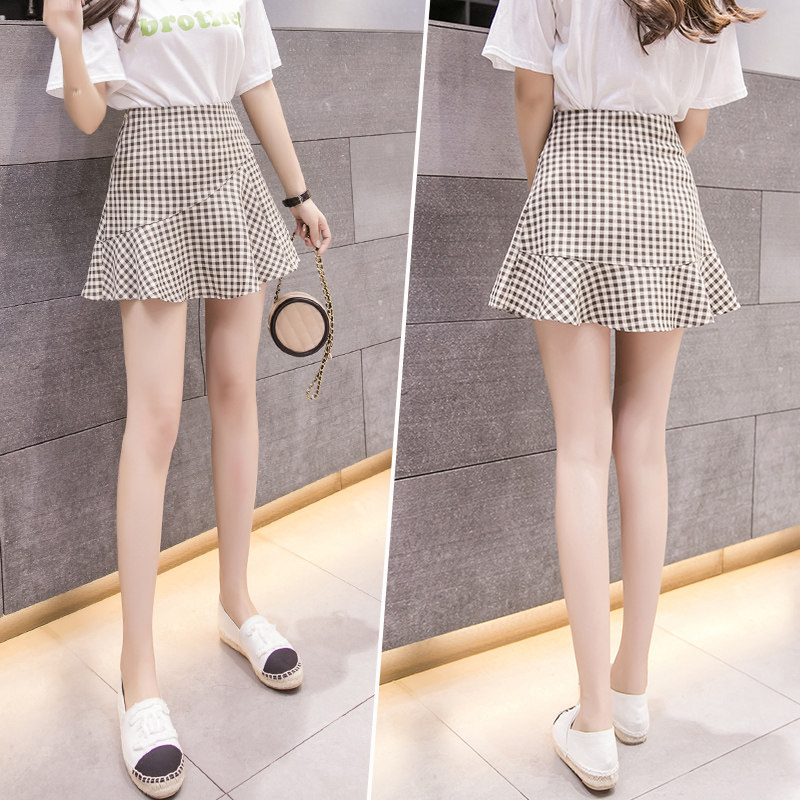 Culottes female summer 2019 new pattern fashion Bouffancy Short skirt lattice skirt Paige have cash less than that is registered in the accounts Petal Fishtail skirtin the Women's clothing/Boutique , Skirts  category - from Buy2taobao.com to provide professional Taobao agent buy service