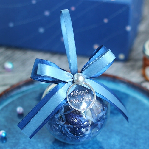 花半里 Свадебная звезда пустое мяч прозрачный коробка конфеты Свадебная синяя творческая личность конфеты подарочная коробка сеть красная та же модель