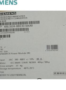 非实价议价议价G120 Power Module PM240 30KW 6SL3224-0BE33-0AA