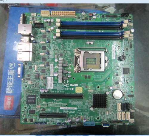 非实价议价议价 X10SLM+-LN4F主板 1150单路服务器小主板 4网卡X1