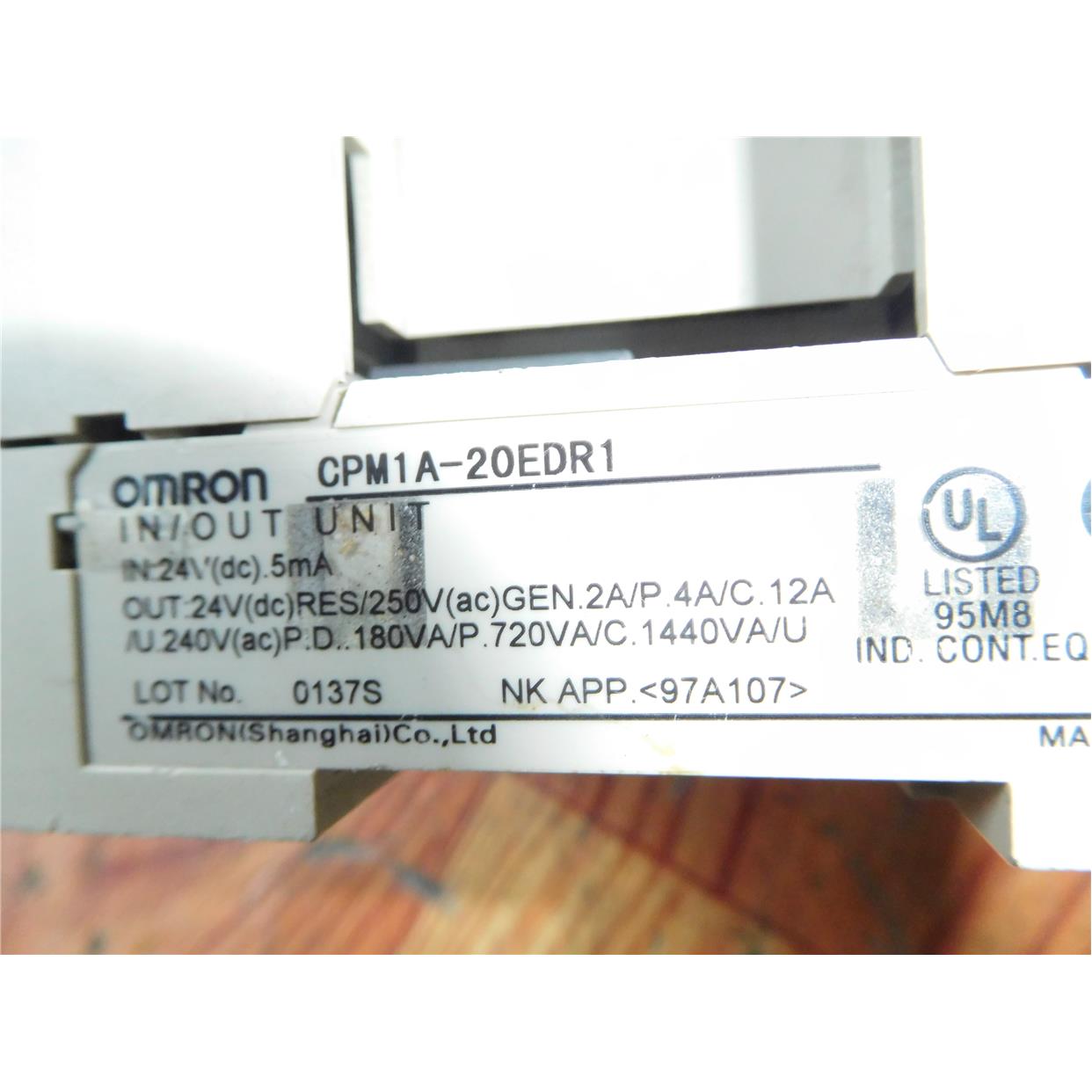 非实价议价议价原装拆机PLC 扩展模块 CPM1A-20EDR1 功能OK实物图