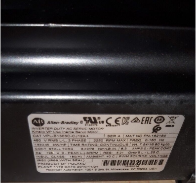 议价全新原厂封装Allen-Bradley   VPL-B1303C-CJ12AA  电机议价