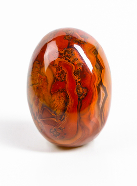 忠实天然宣化北票料战国红面玛瑙