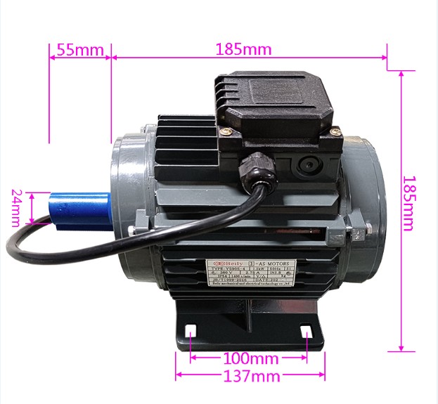 YS90S-4倍利风机1380#排气扇畜牧专用工业三相全铜电机1.1KW380V 五金/工具 风机/鼓风机/通风机 原图主图