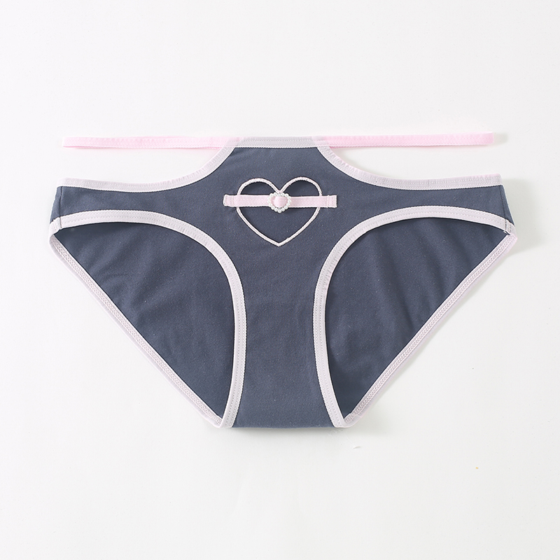 5条99元6IXTY8IGHT 68专柜正品新款细带爱心棉三角内裤女PT14002