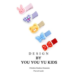 韩系宝宝蝴蝶结发夹红色发饰儿童发卡不伤发婴儿头饰女童刘海夹子