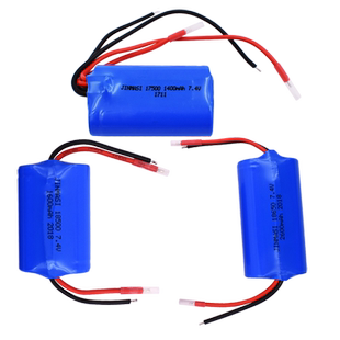 适用福田宏飞秦泰电捻杆枪电撵皮辊7.4V17500/18500/18650锂电池