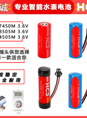 适用HCB昊诚智能水表电池热水冷 水仪流量计ER17450M 3.6V锂电池