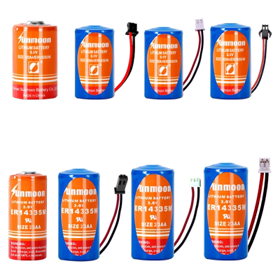 ER14250M ER14335M电池 硫化氢检测仪 浮标救生衣 温控器 报警器 空气呼吸面具 电表 定位器专用3.6V锂电池