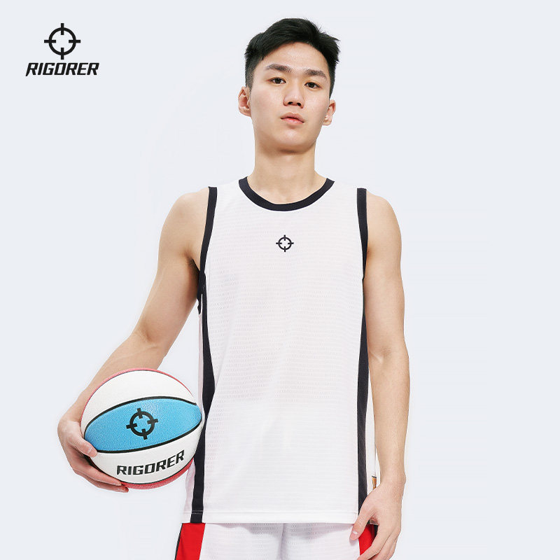 准者新款夏季篮球背心户外训练跑步宽松透气运动投篮无袖T恤