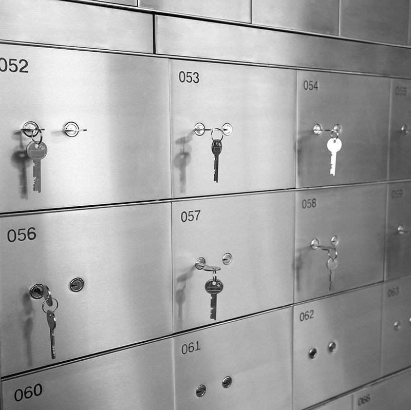 定制保险箱子母锁双钥匙开门酒店大堂贵重物品保险柜前厅寄存柜档案柜