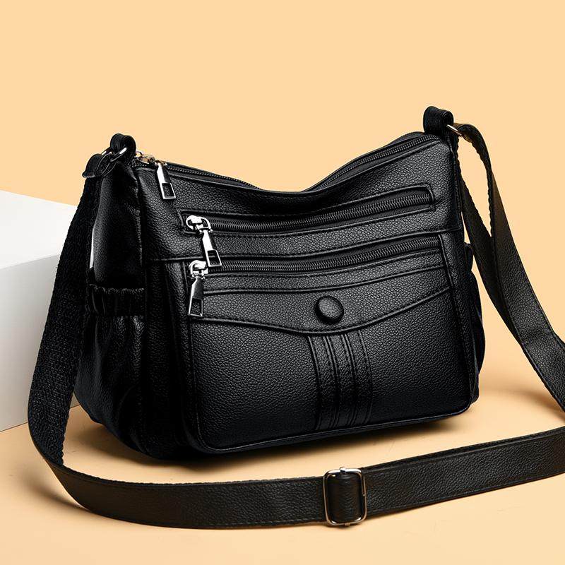 大容量中老年妈妈包外出多层女士婆婆背包爆款软皮新款单肩斜挎包,箱包皮具/热销女包/男包,通用款女包,淘宝优惠券,粉丝福利购,淘宝优惠卷