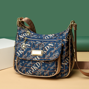 大容量中年妈妈包牛津帆布斜挎包时尚外出旅行背包女士单肩妈咪包