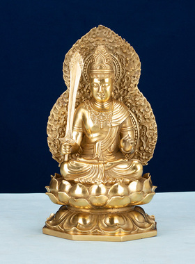 纯铜虚空藏菩萨佛像摆件家居