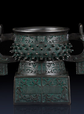 仿古风家居办公室青铜鼎