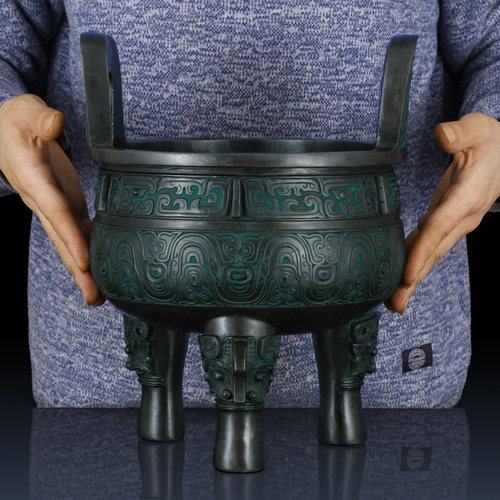 铜鼎仿古风客厅办公室开业礼品