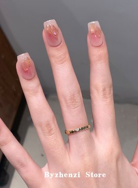 BYZHENZI STORE【荔枝软糖】指甲贴片美甲贴穿戴甲油膜持久指甲油