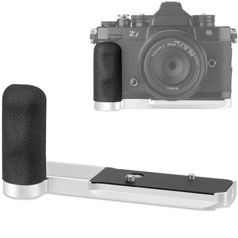 号歌适用Nikon/尼康Zf相机硅胶手柄L型竖拍板配件银色