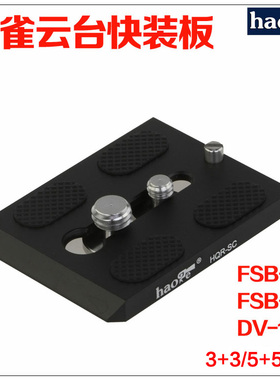 号歌 沙雀云台快装板 FSB6T/FSB-8T 10T/DV10 5+5SB 油压云台专用