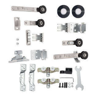 海福乐联动门轨道配件极窄框厨房推拉门阳台客厅吊轨玻璃移门滑轮