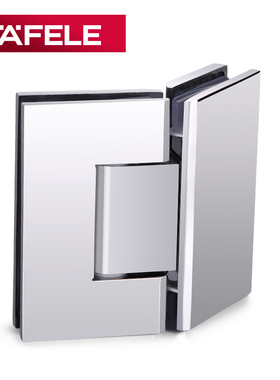 德国海福乐HAFELE铜浴室夹无框门玻璃夹淋浴房玻璃合页铰链135度