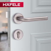 德国海福乐HAFELE不锈钢执手室内分体锁卧室房门锁具木门把手门锁
