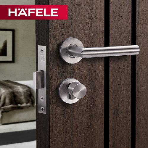 德国海福乐不锈钢隐形门锁适用于寝室木门 单面隐藏式门锁