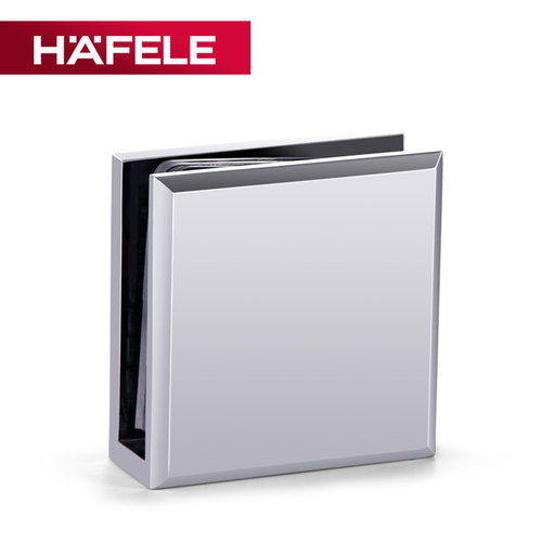 德国海福乐hafele玻璃铜浴室夹