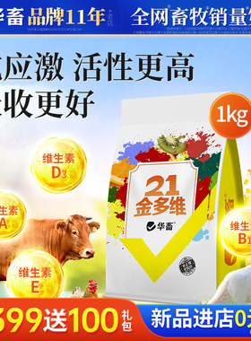 华畜21金多维电解多维兽用维生素猪牛羊鸡鸭鹅鸽子鸟乌龟用电解质
