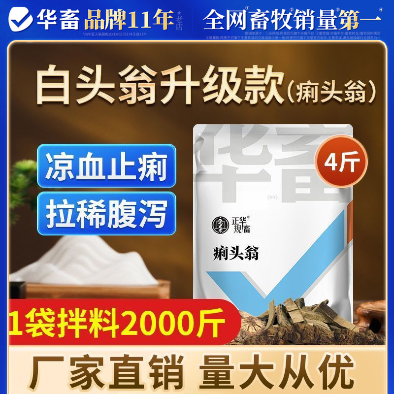 华畜痢头翁兽用肠炎腹泻拉稀止泻