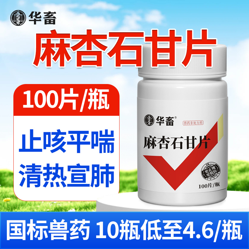 华畜兽用0.3g麻杏石甘片猪用