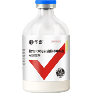 华畜利高霉素盐酸大观林可霉素注射兽用支原体肠炎呼吸道咳喘消炎
