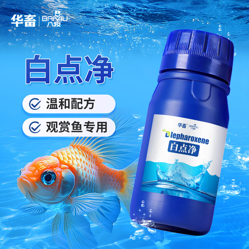 华畜白点净水族鱼缸水霉白毛烂身烂鳃观赏鱼用补充营养调节水质
