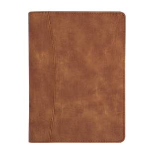 A5活页拉链包皮质外壳六孔替芯活页本可拆卸加厚学生日记本笔记本文具办公礼品本子定制