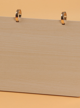 双环木架台历架子原创设计创意桌面摆件台历架木质台历底座底架日历木架日历定制定做