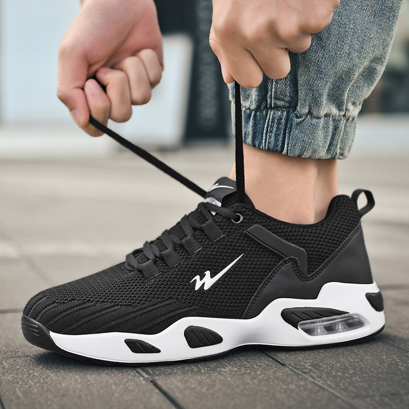 双星男鞋2023年新款潮鞋春夏季网面透气爆款飞织运动休闲网鞋子男