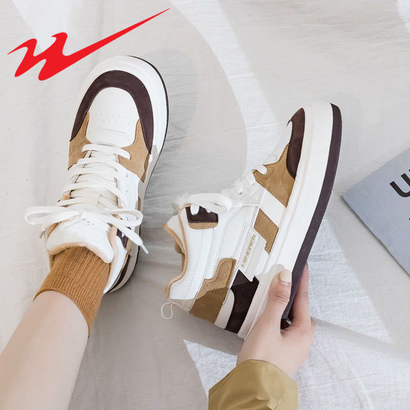 双星高帮棉鞋女秋冬季新款情侣款加绒保暖鞋青少年潮流运动板鞋男