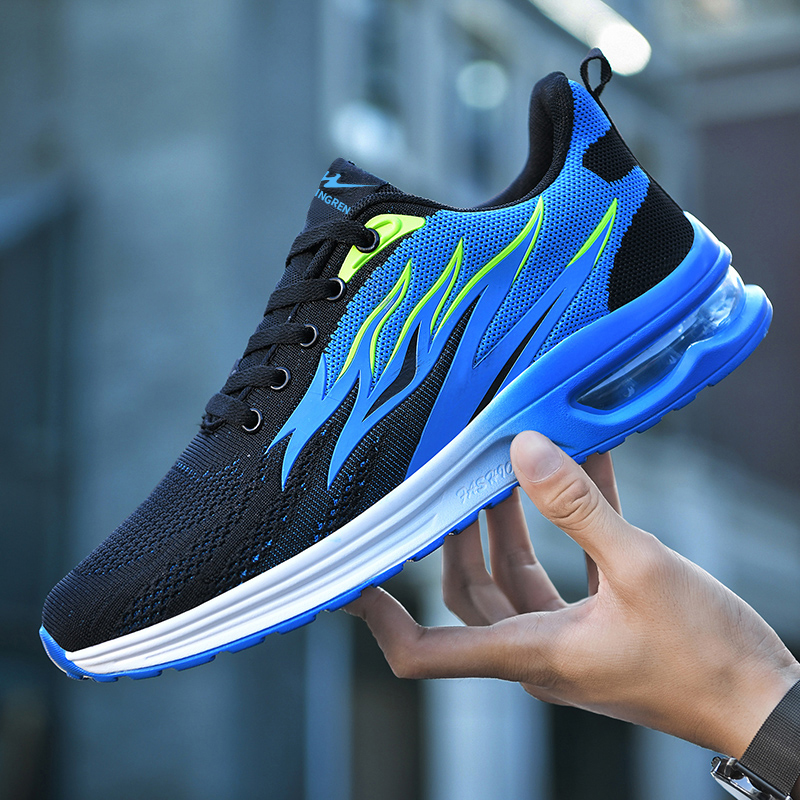 双星运动鞋男夏季网鞋透气薄款网面休闲鞋网布飞织气垫网眼男鞋子