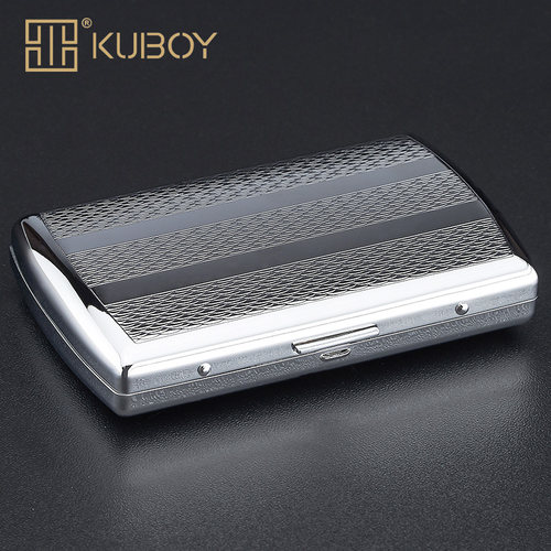 kuboy酷宝迷你粗支12翻盖铁烟盒