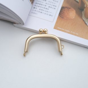 5.5cm*3cm弧形迷你葫芦珠小口金单侧挂耳无孔口金配件手工DIY五金