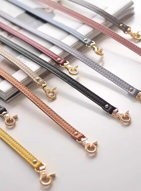 超纤肩带十色可调节包带 浅金钳扣五金件斜背斜跨单肩背带斜包带