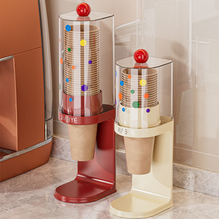 一次性杯子取杯器壁挂式置物架饮水机吧台水杯收纳盒纸杯架取杯架