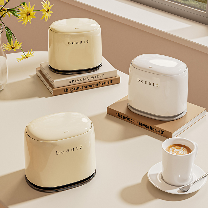 桌面垃圾桶高颜值带盖迷你