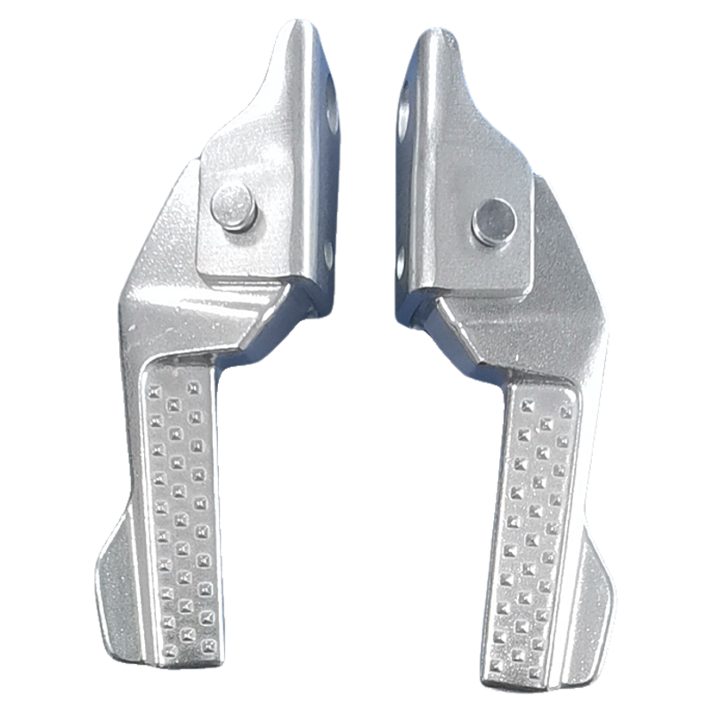 适用轻骑铃木复古踏板摩托车US125T后左右搁脚架总成脚踏脚蹬支架