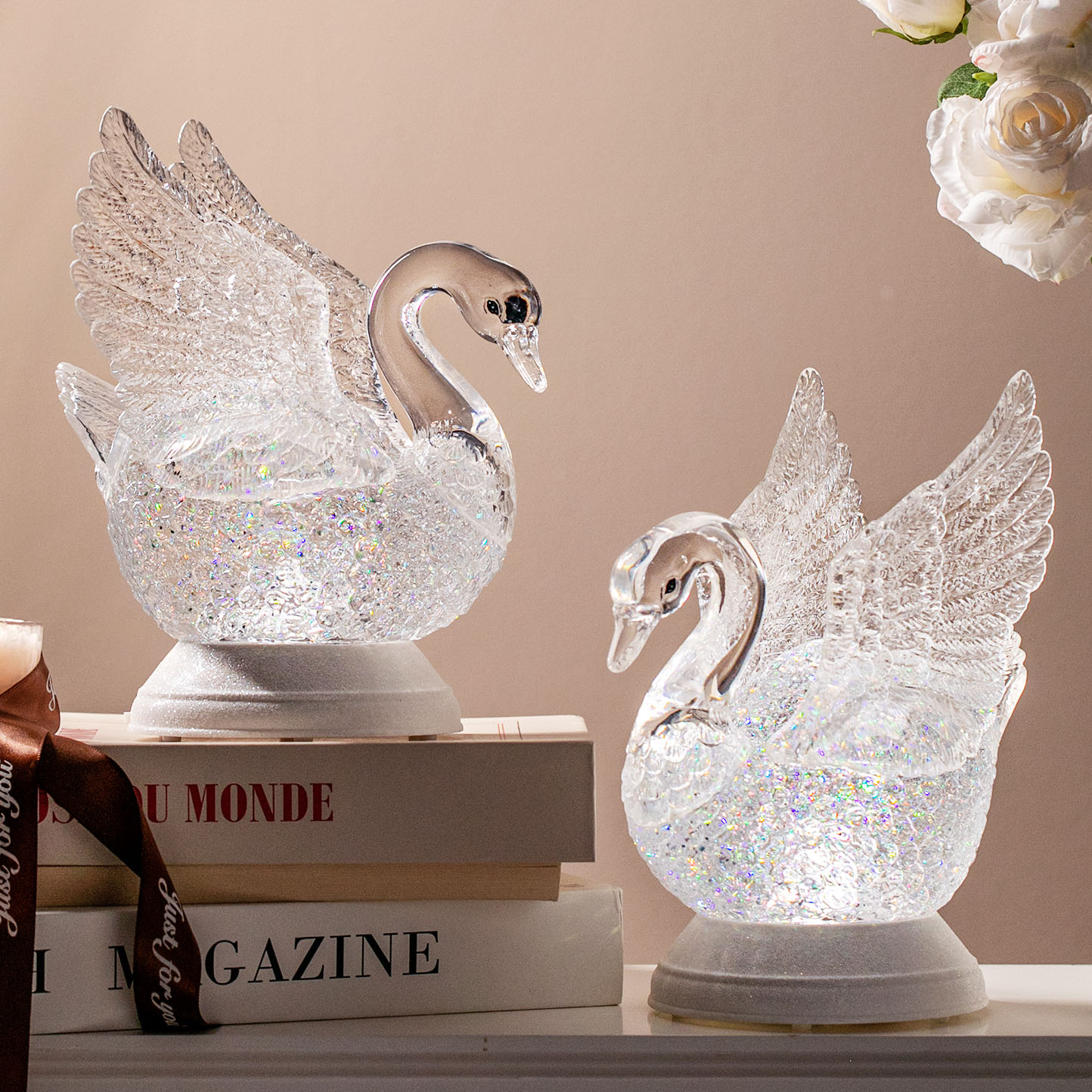 天鹅造型音乐盒八音盒