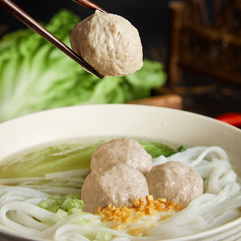 自热集味村牛筋丸方便速食