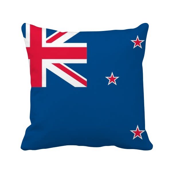 新西兰国旗大洋洲国家象征符号图案方形抱枕靠枕沙发靠垫含芯礼物